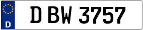 Trailer License Plate